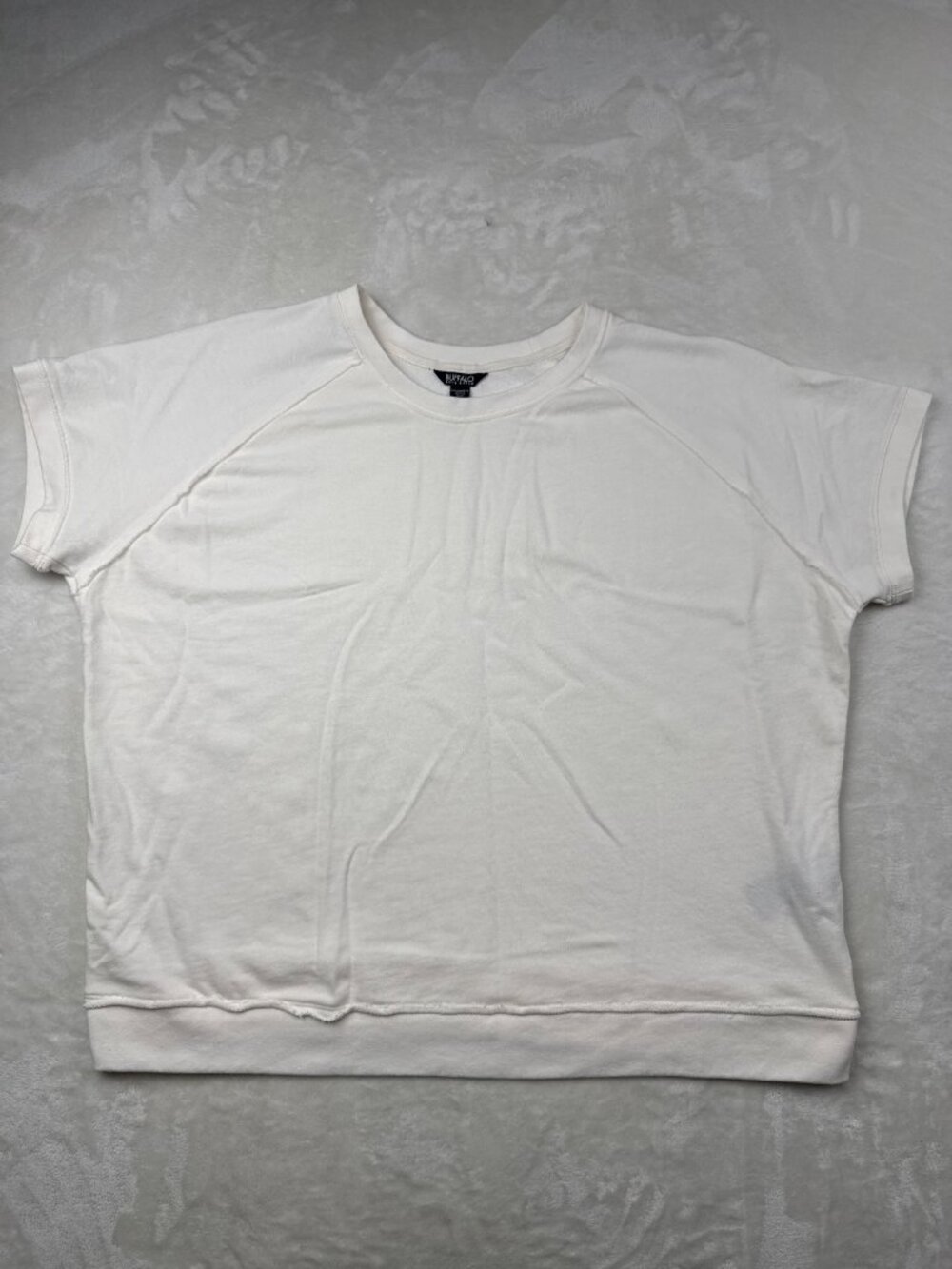Buffalo David Bitton Womens White Short-Sleeve Crewneck Shirt XXL